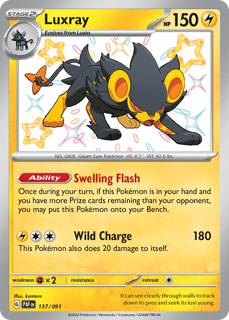 Luxray Paldean Fates card