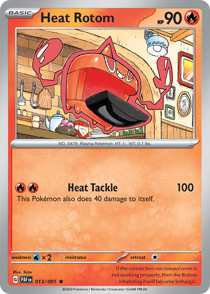 Heat Rotom Paldean Fates card