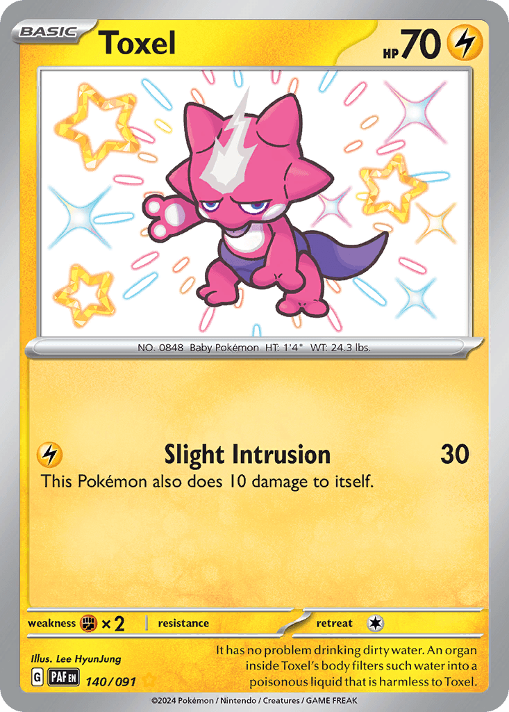 Toxel Paldean Fates card
