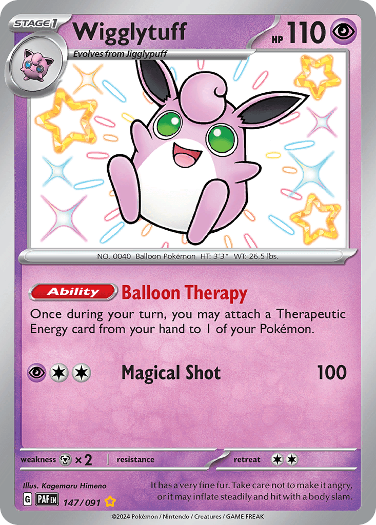 Wigglytuff Paldean Fates card
