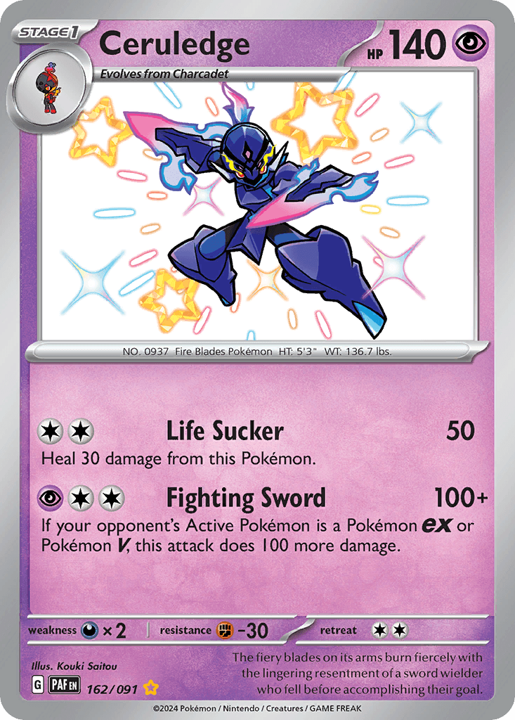 Ceruledge Paldean Fates card