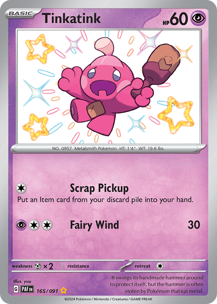 Tinkatink Paldean Fates card