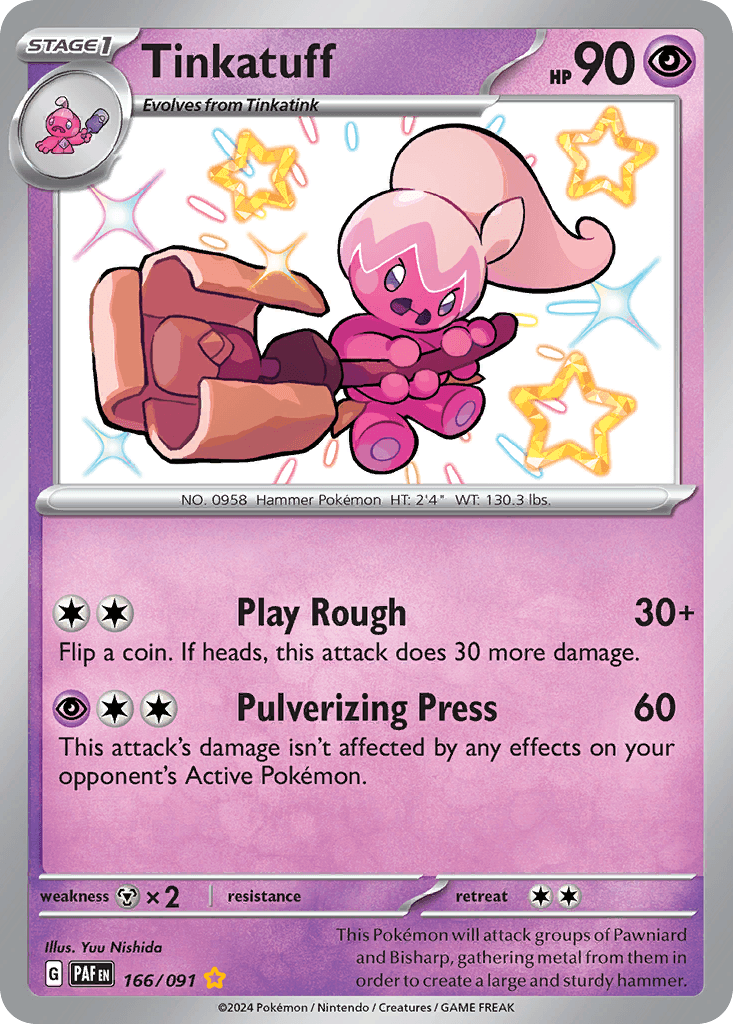 Tinkatuff Paldean Fates card