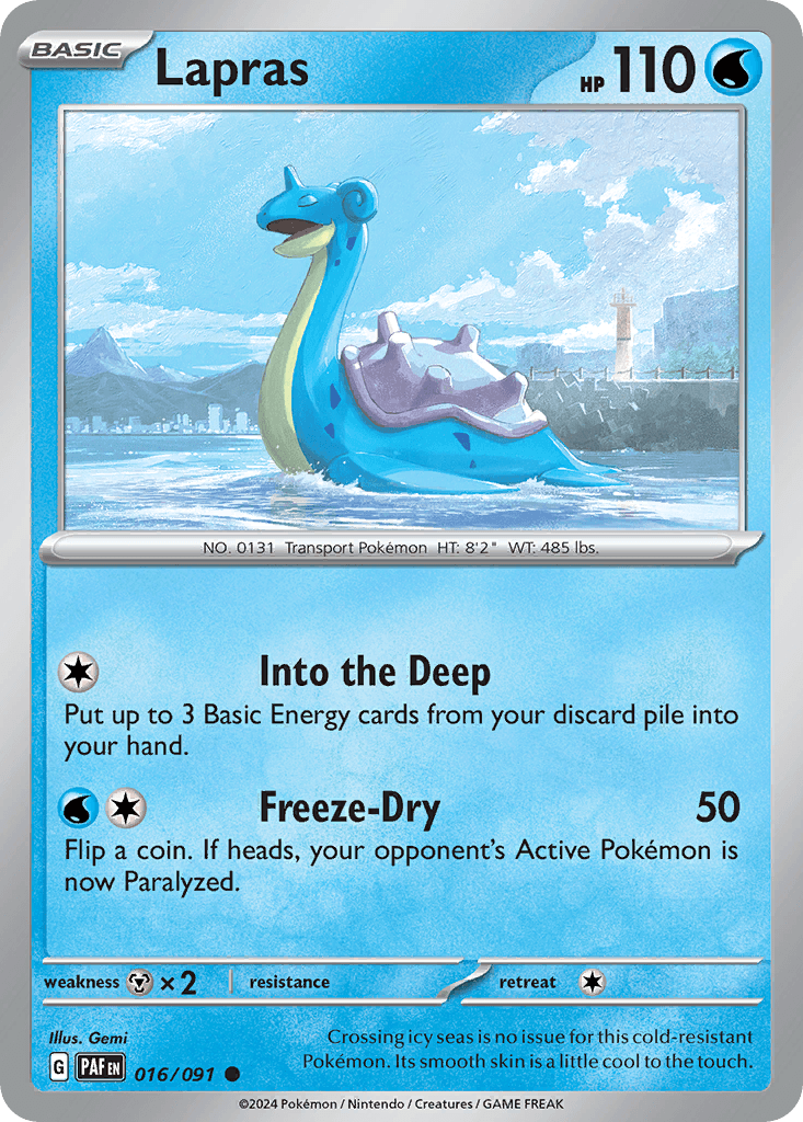 Lapras Paldean Fates card