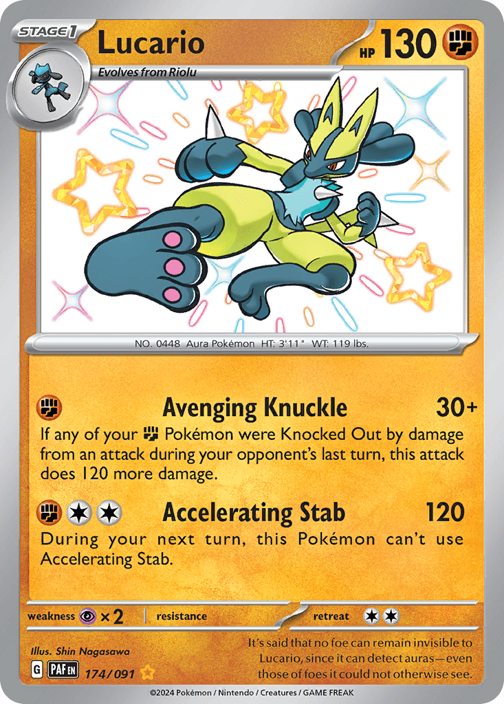 Lucario Paldean Fates card