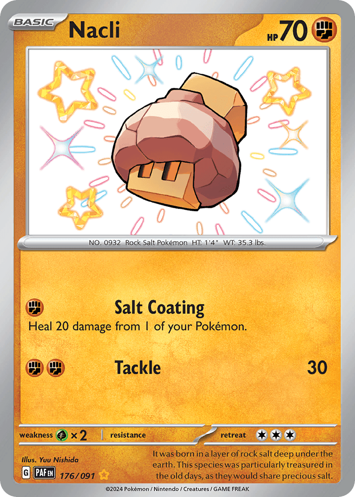 Nacli Paldean Fates card