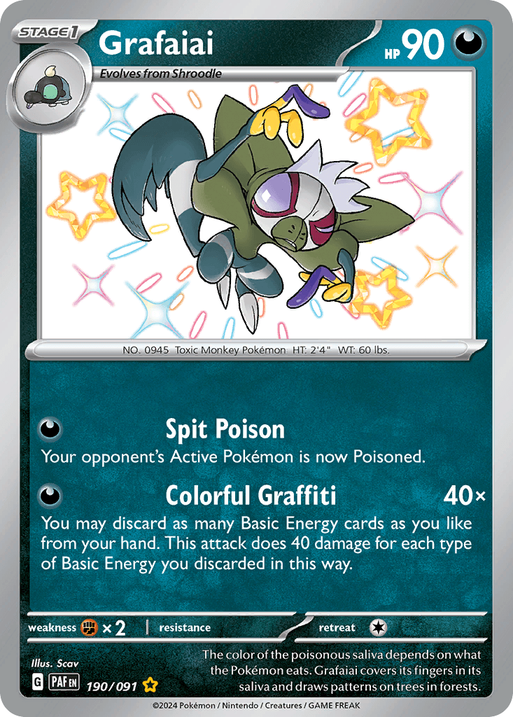 Grafaiai Paldean Fates card
