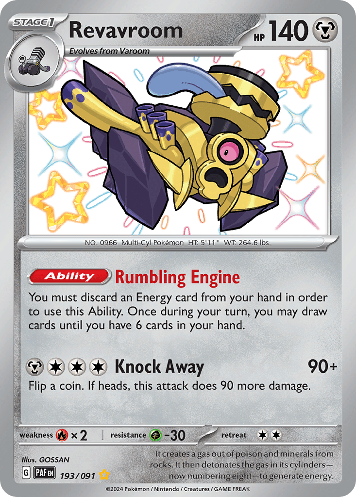 Revavroom Paldean Fates card