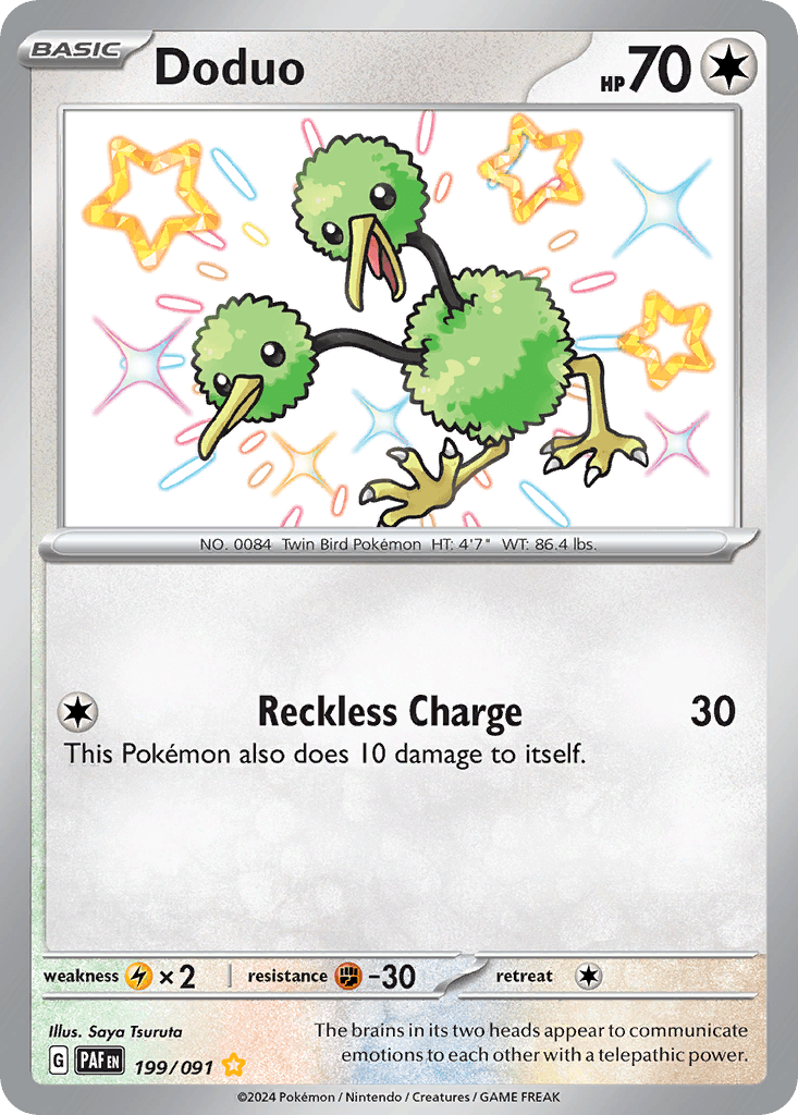 Doduo Paldean Fates card