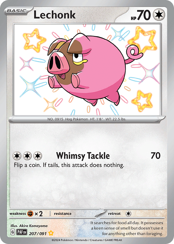 Lechonk Paldean Fates card