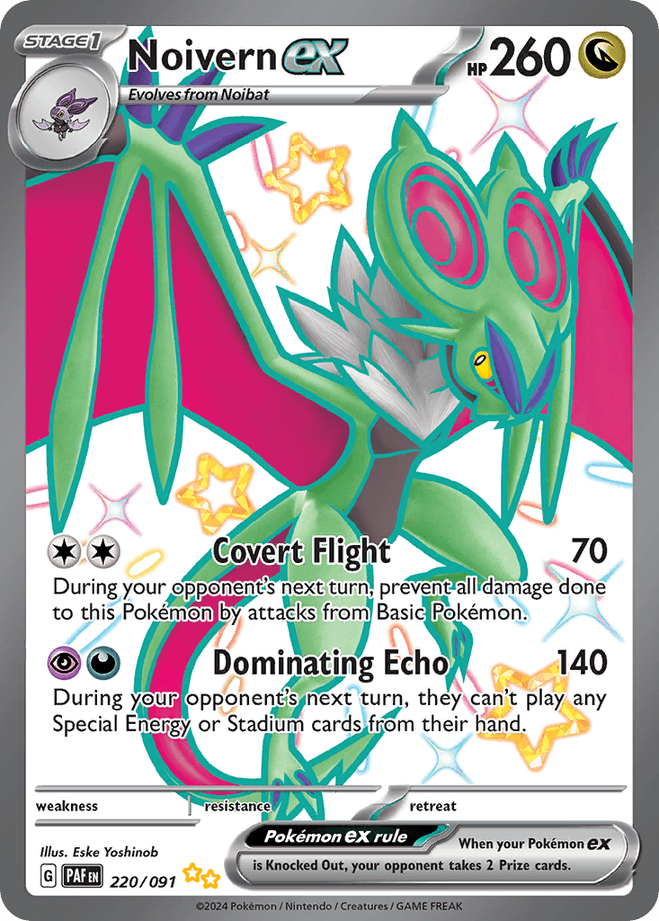 Noivern ex Paldean Fates card