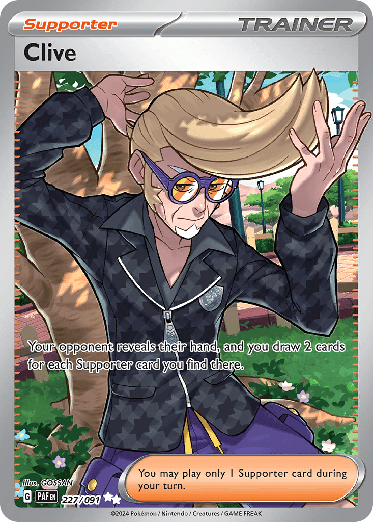 Clive Paldean Fates card