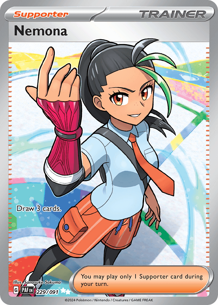 Nemona Paldean Fates card