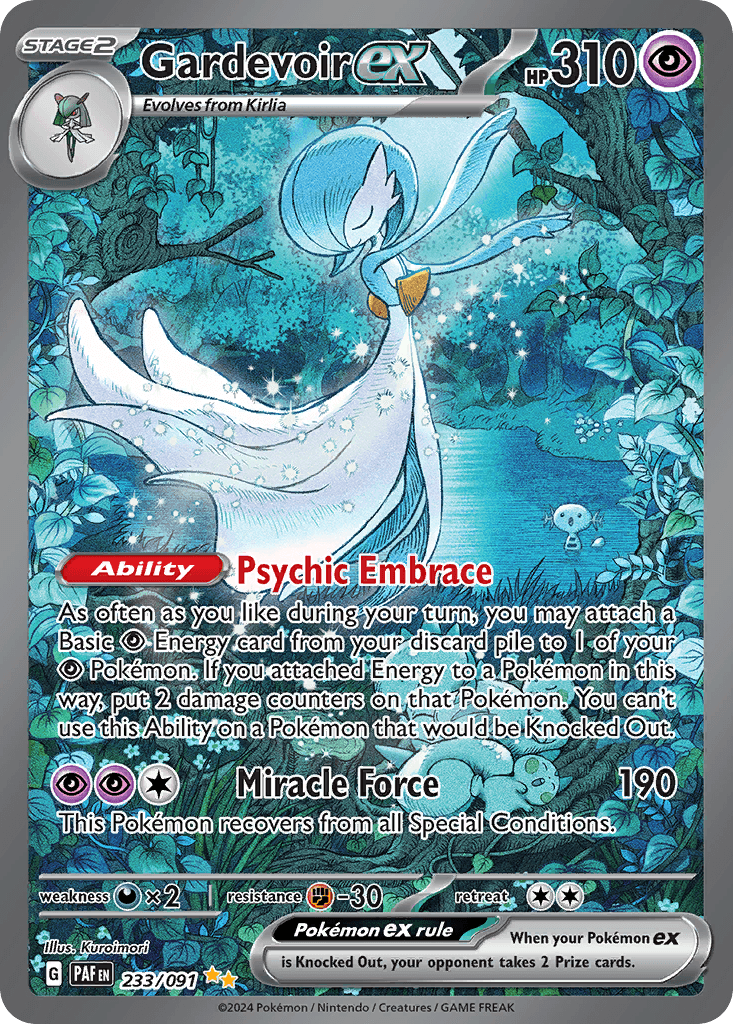 Gardevoir ex Paldean Fates card