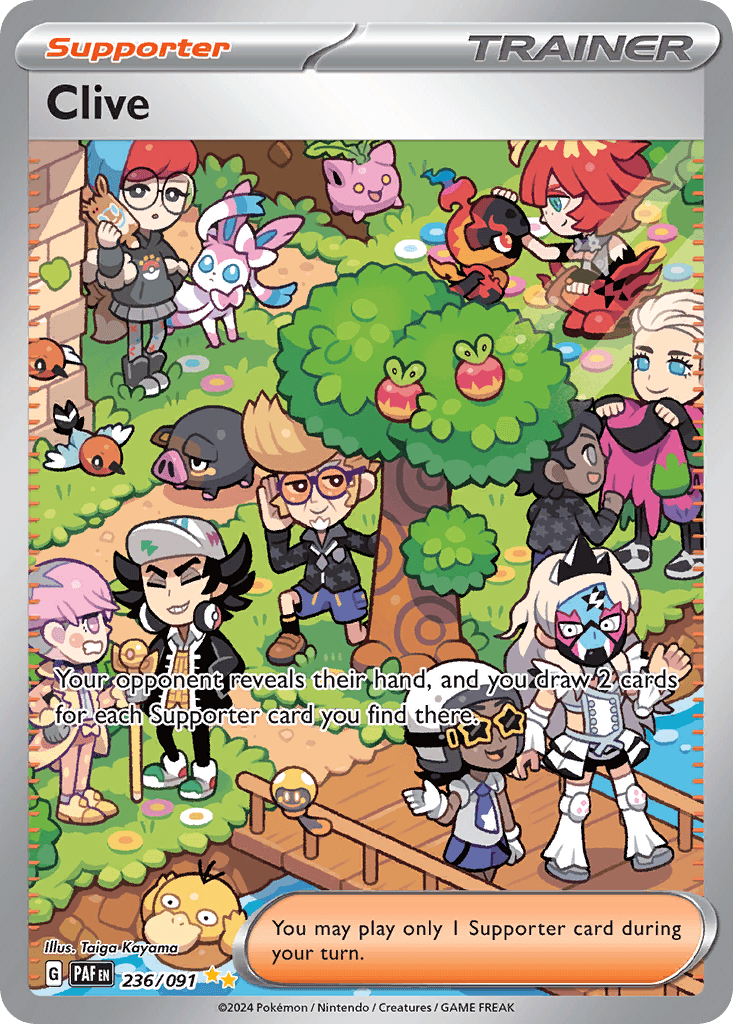 Clive Paldean Fates card