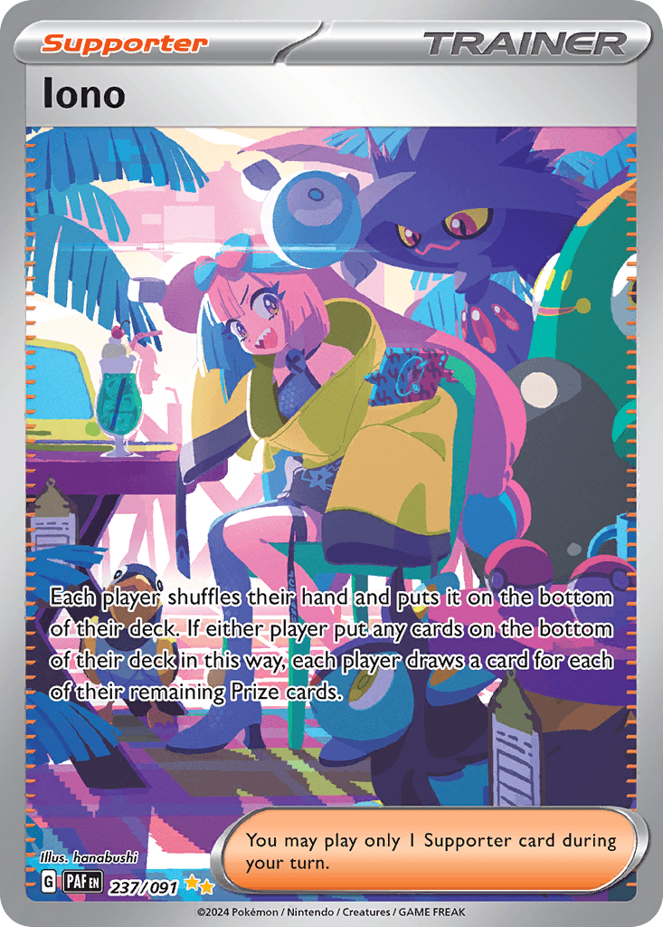 Iono Paldean Fates card
