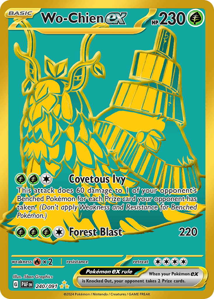 Wo-Chien ex Paldean Fates card