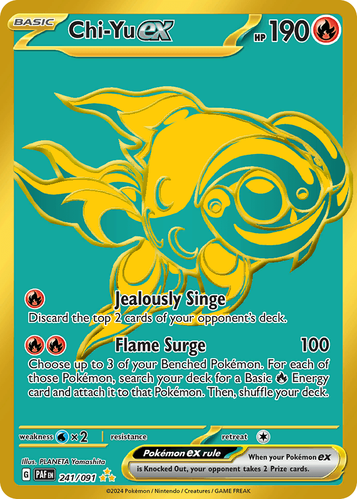 Chi-Yu ex Paldean Fates card