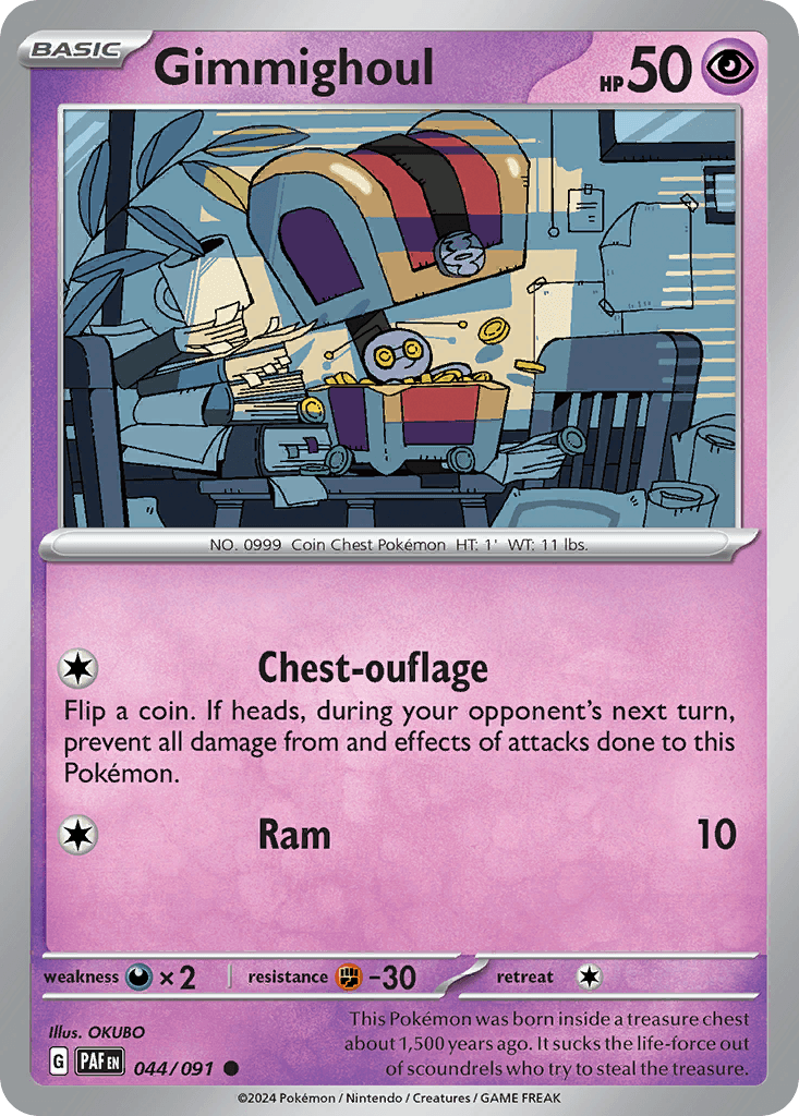 Gimmighoul Paldean Fates card