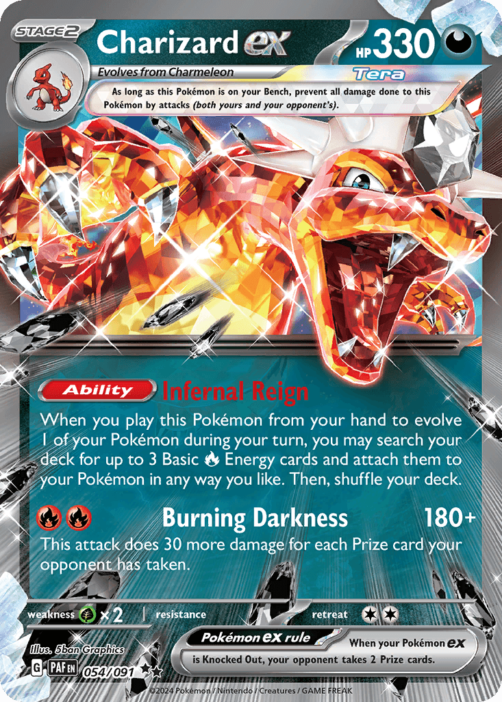 Charizard ex Paldean Fates card
