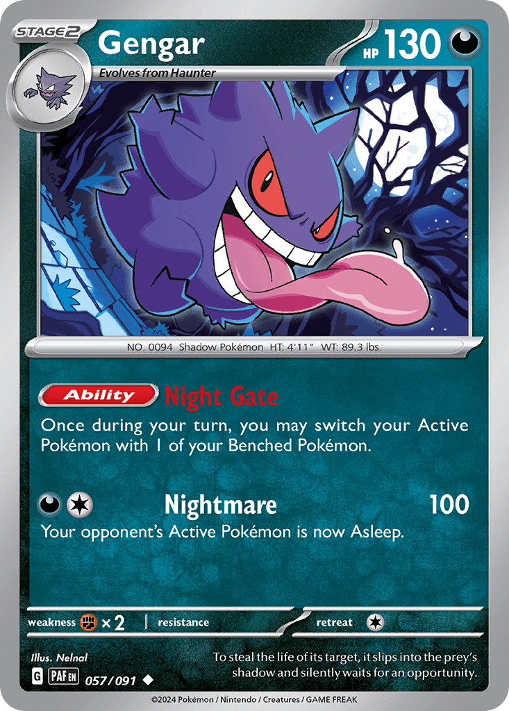 Gengar Paldean Fates card