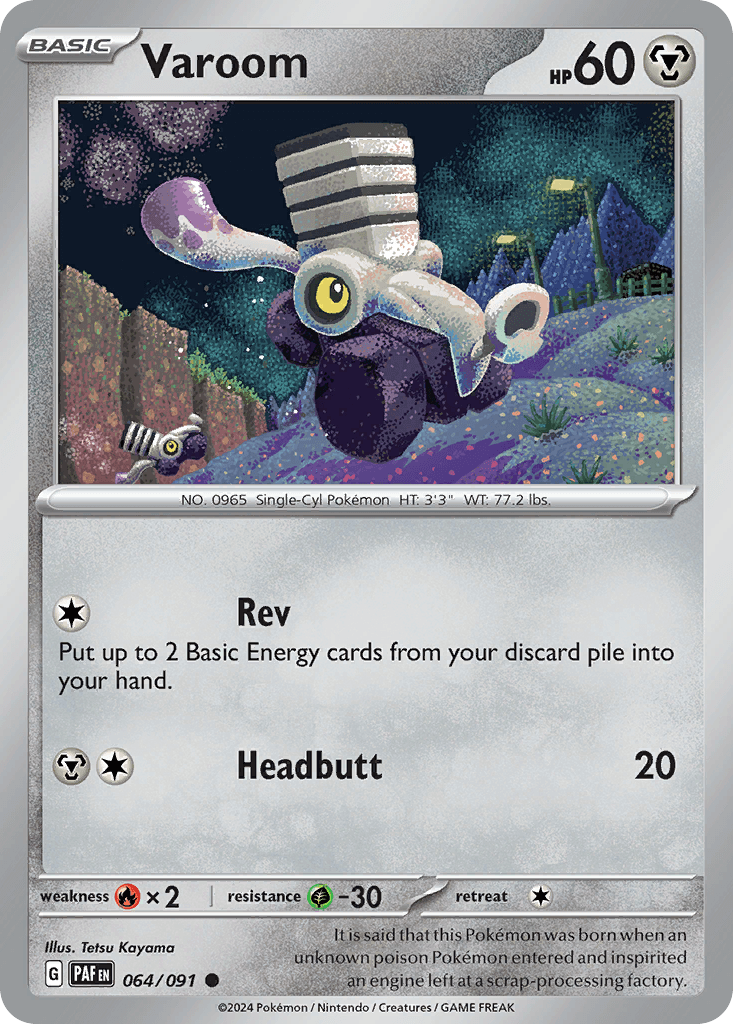 Varoom Paldean Fates card