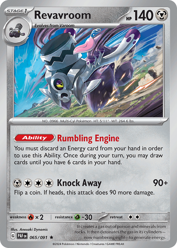 Revavroom Paldean Fates card