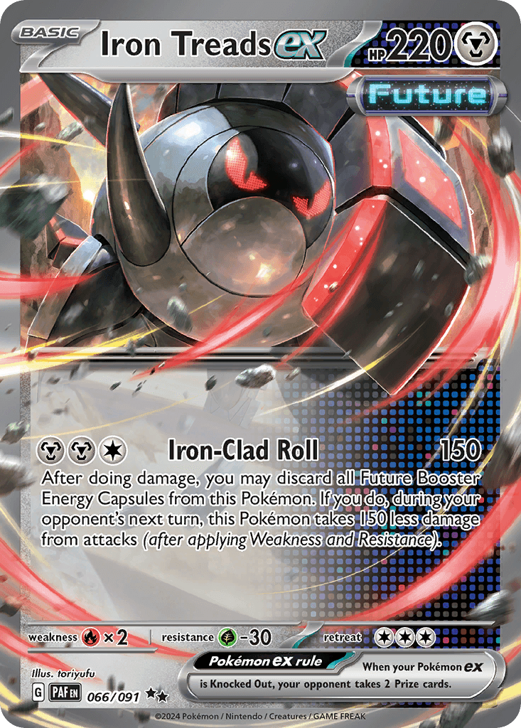 Iron Treads ex Paldean Fates card