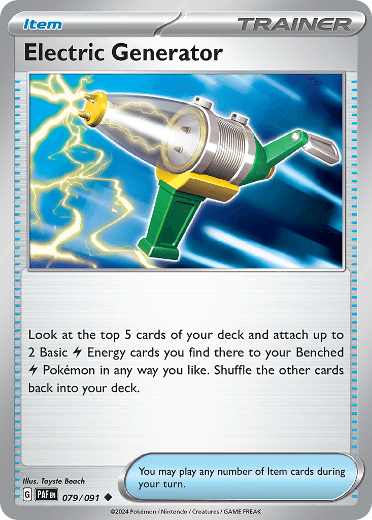Electric Generator Paldean Fates card
