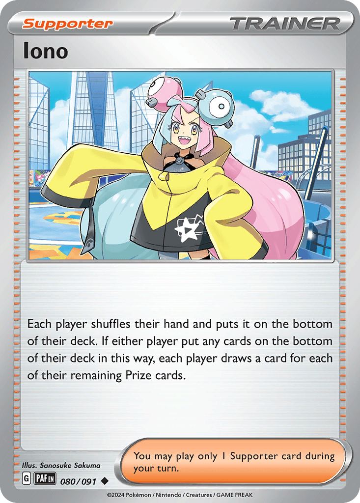 Iono Paldean Fates card