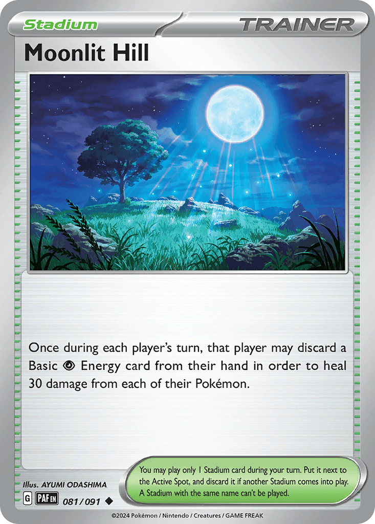Moonlit Hill Paldean Fates card