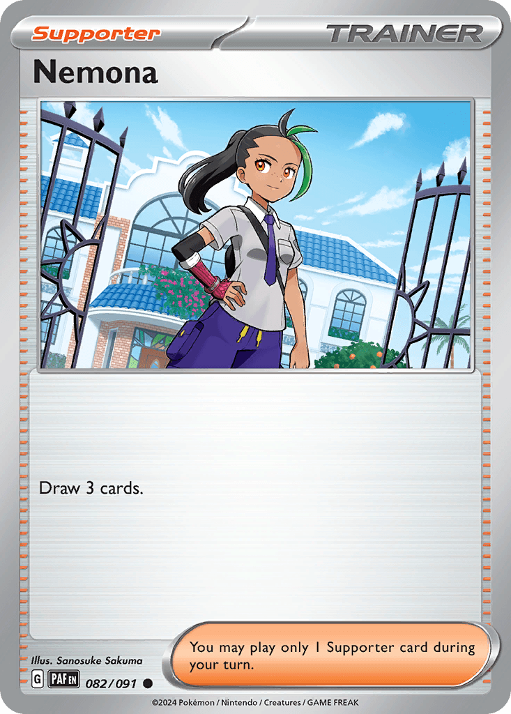 Nemona Paldean Fates card