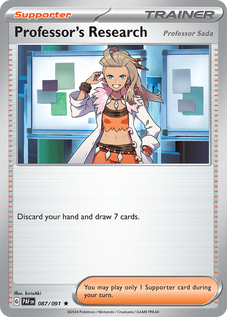 Professor's Research Paldean Fates card