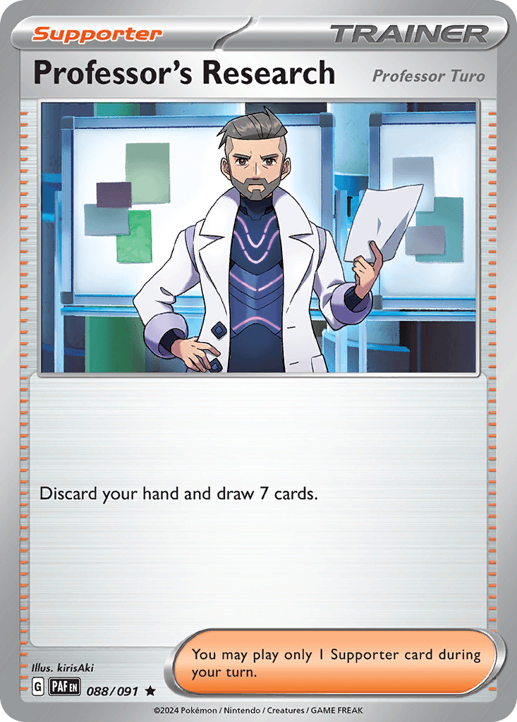 Professor's Research Paldean Fates card