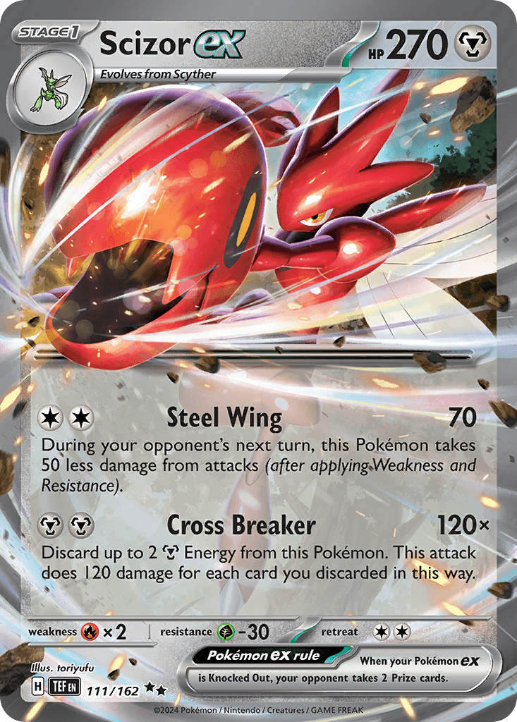 Scizor ex Temporal Forces card