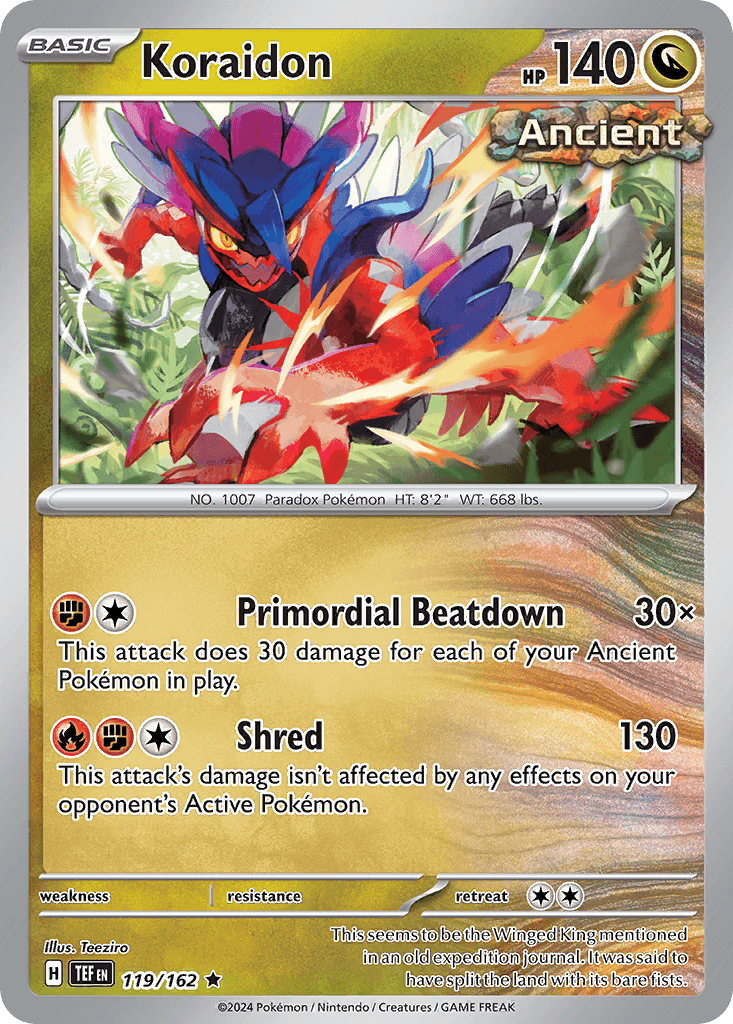 Koraidon Temporal Forces card