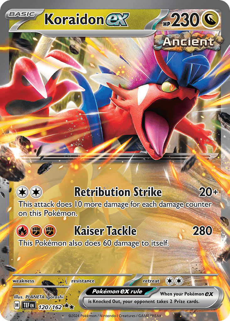 Koraidon ex Temporal Forces card