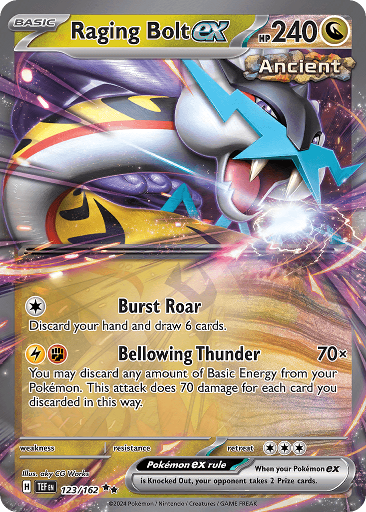 Raging Bolt ex Temporal Forces card