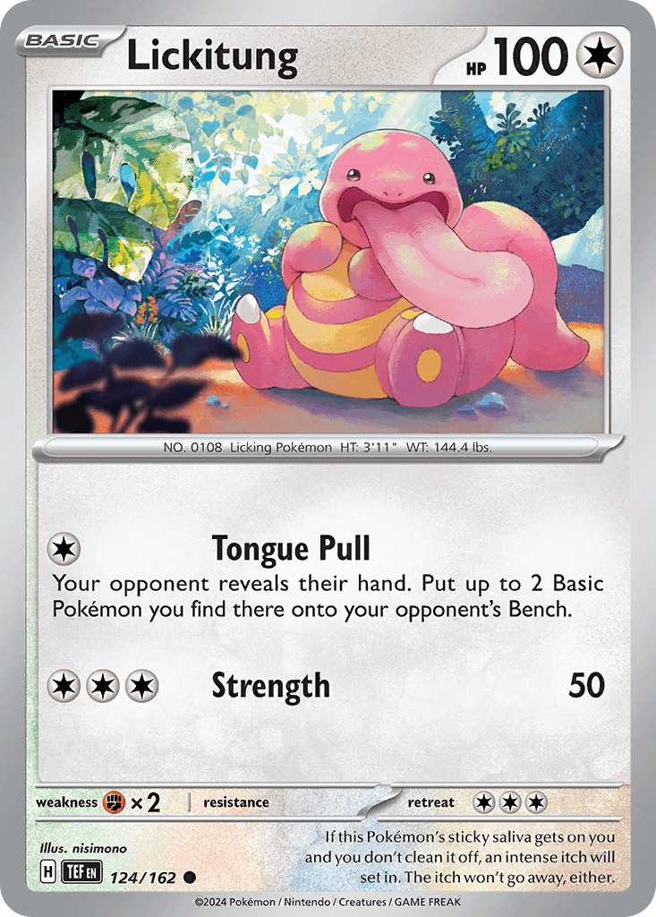 Lickitung Temporal Forces card