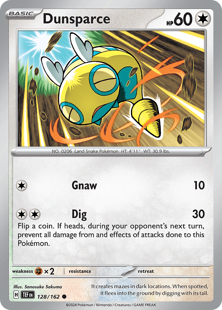 Dunsparce Temporal Forces card