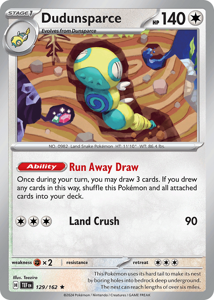 Dudunsparce Temporal Forces card