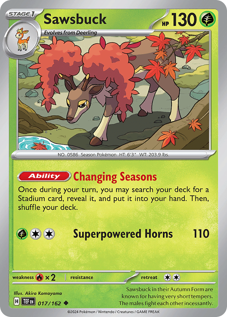 Sawsbuck Temporal Forces card