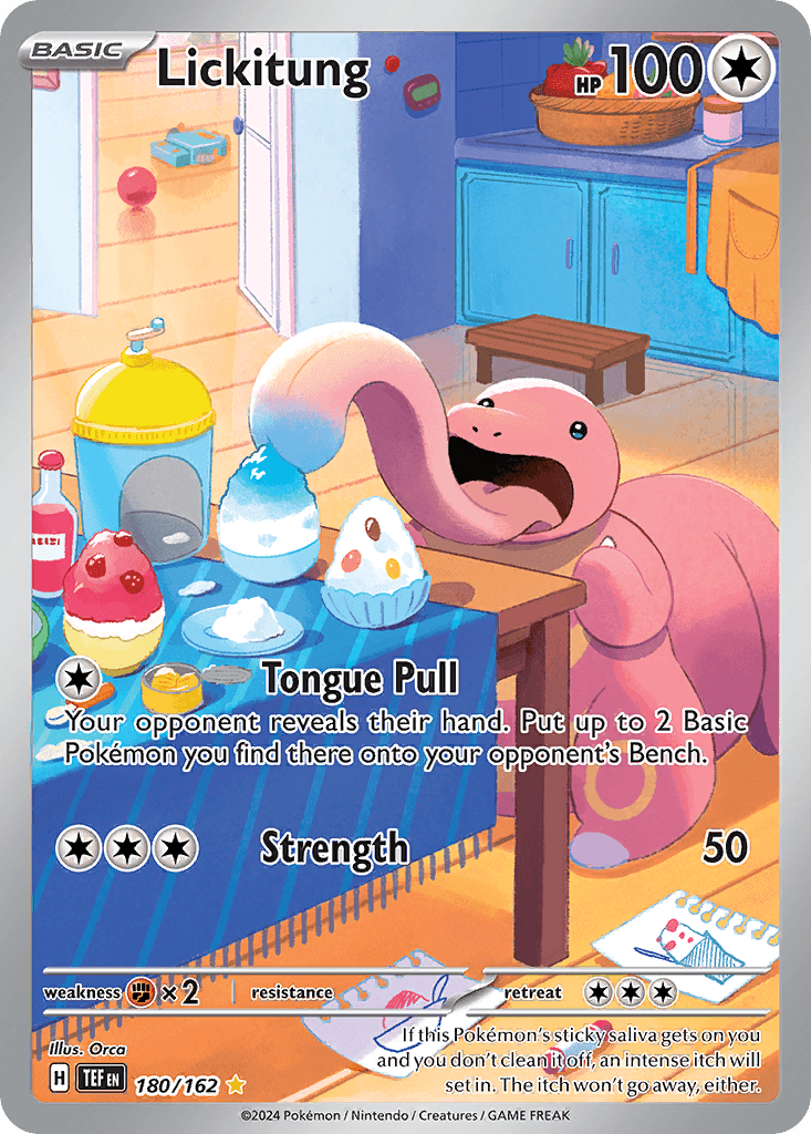 Lickitung Temporal Forces card