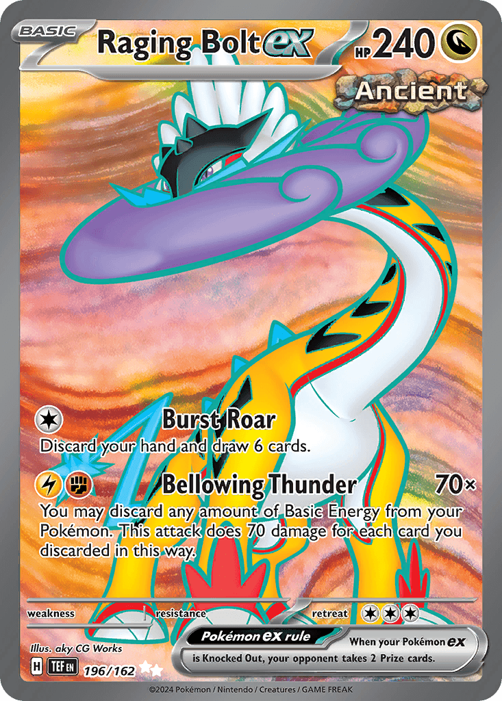Raging Bolt ex Temporal Forces card