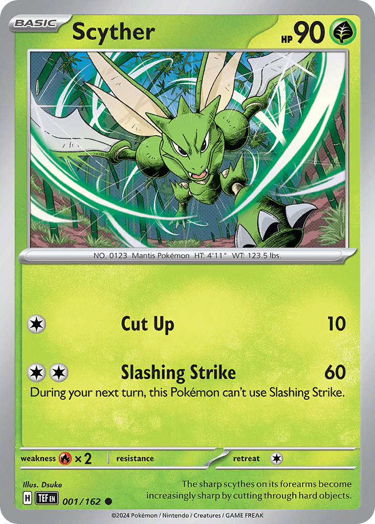 Scyther Temporal Forces card