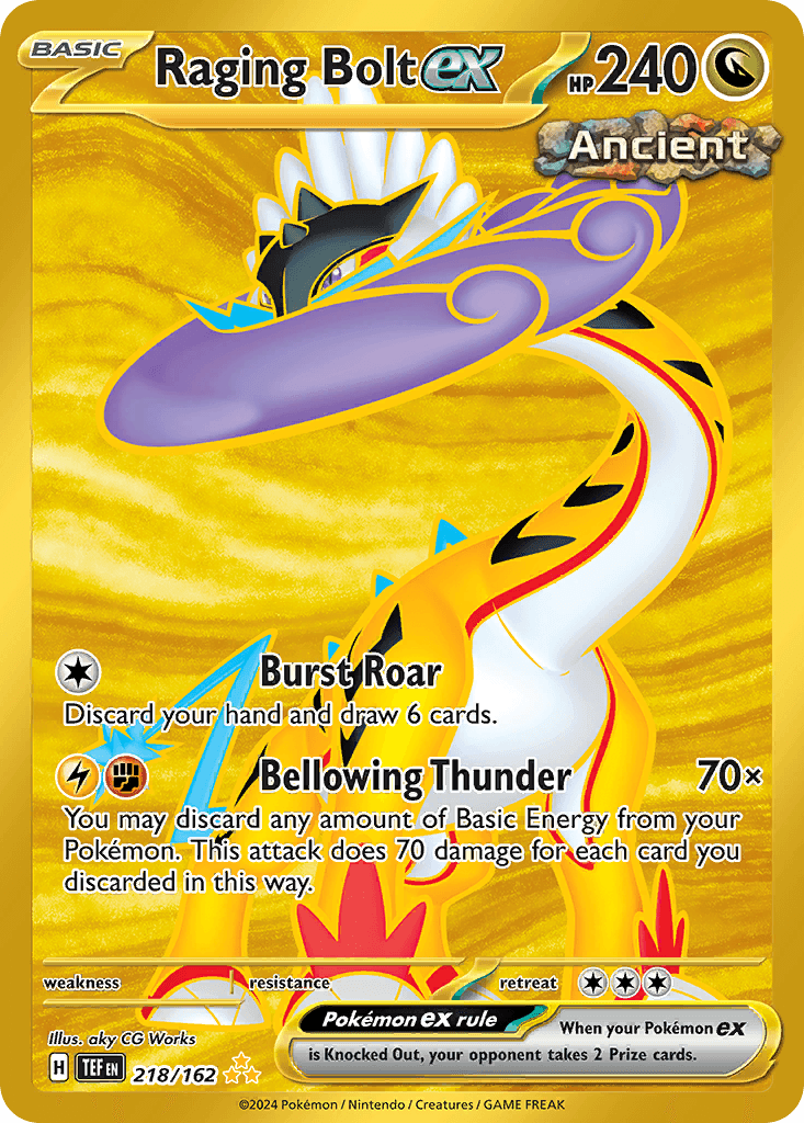 Raging Bolt ex Temporal Forces card