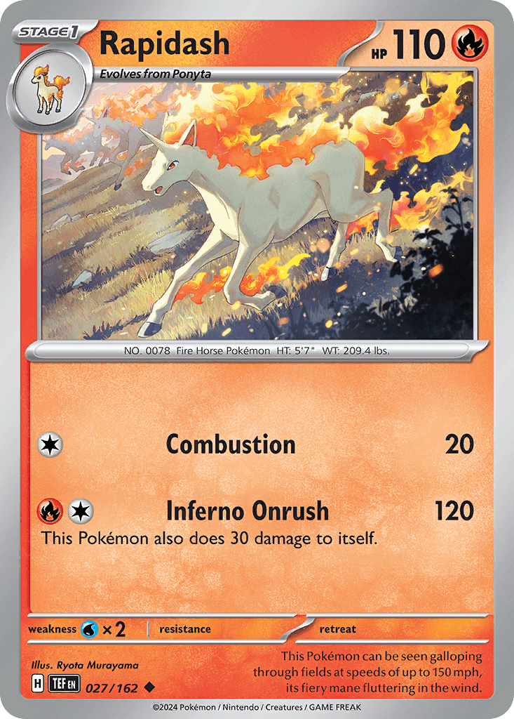 Rapidash Temporal Forces card