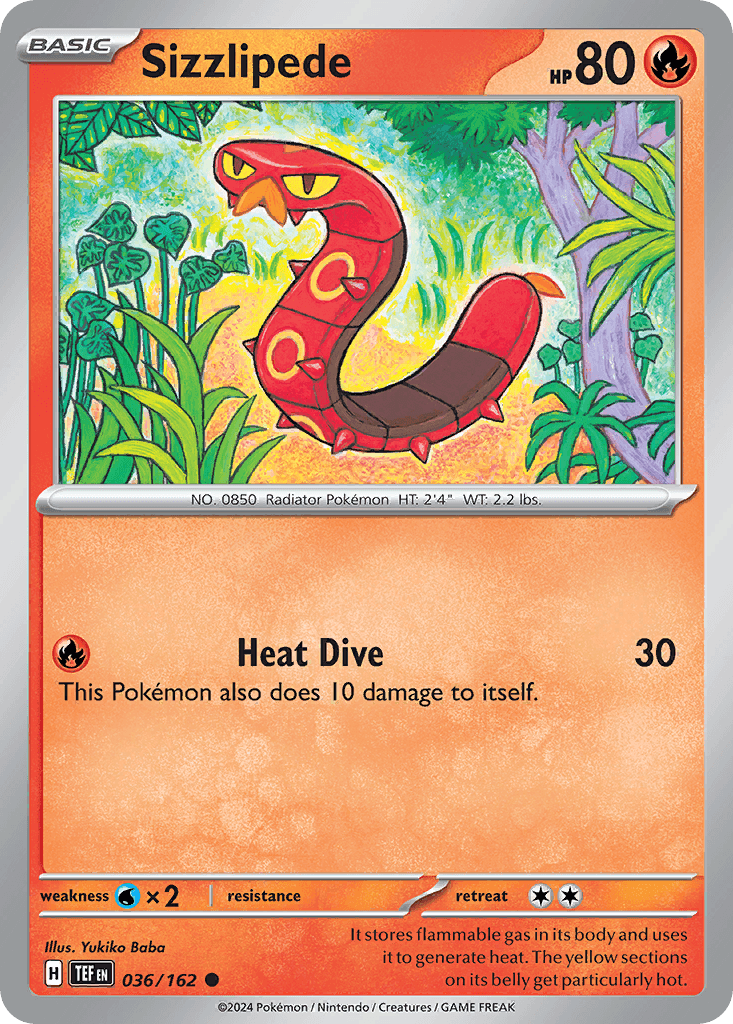 Sizzlipede Temporal Forces card