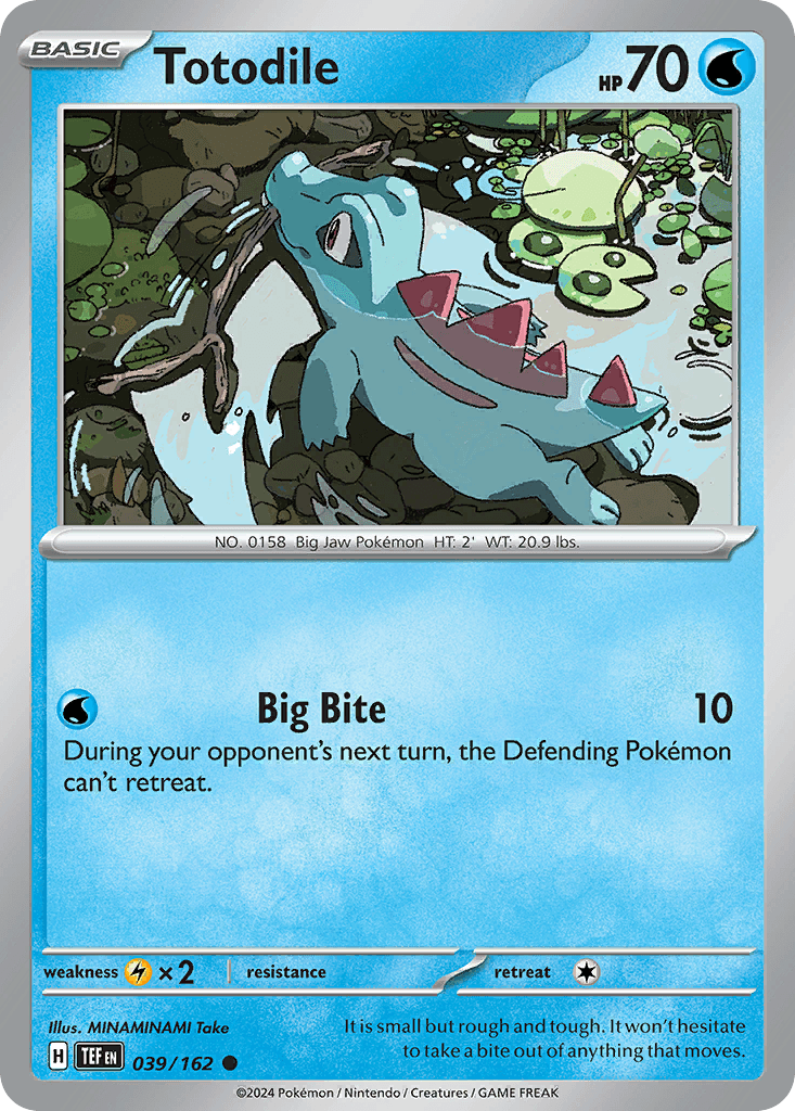 Totodile Temporal Forces card