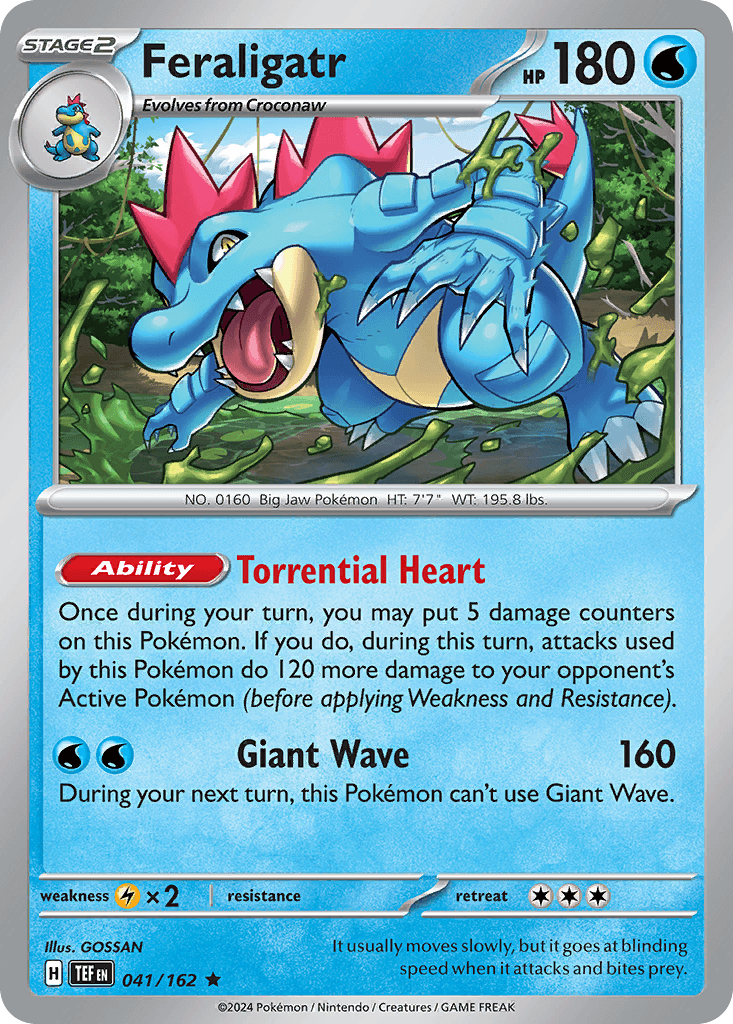Feraligatr Temporal Forces card